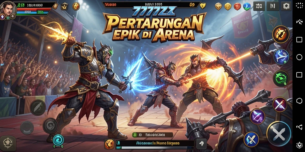 Tampilan gameplay Fighting yang menegangkan dan penuh aksi.