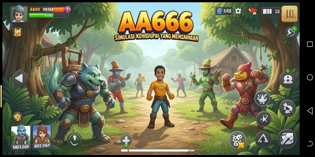 Screenshot gameplay AA666 yang menunjukkan pengalaman simulasi yang mendalam.