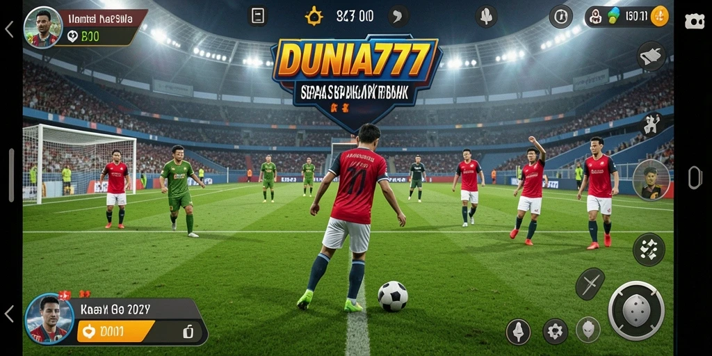 Tampilan pertandingan dalam <strong>DUNIA777</strong> memperlihatkan momen-momen dramatis dan aksi pemain.