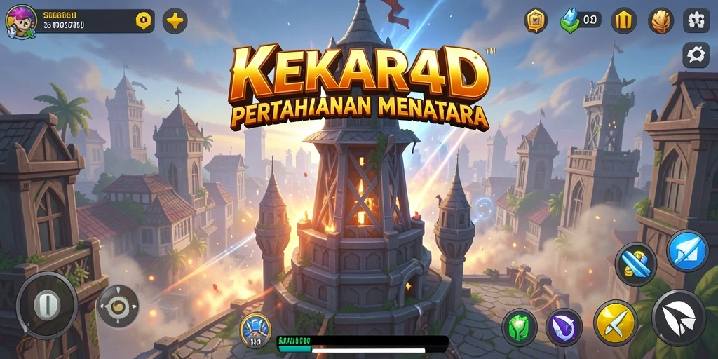 Gameplay seru di KEKAR4D menara yang siap melawan musuh.