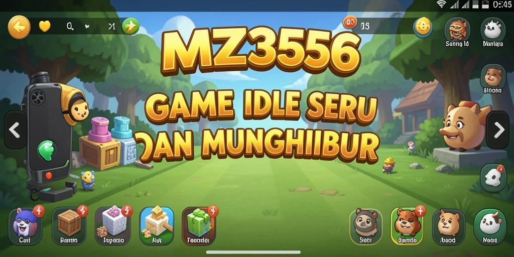 Tampilan gameplay Idle MZ356 yang menarik dan menawan.