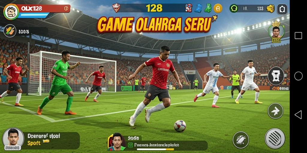 Tampilan gameplay dalam <strong>OLX128</strong> yang memukau saat beraksi di lapangan.