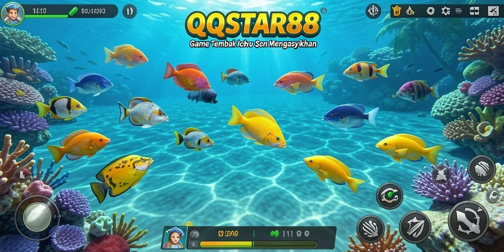 Gameplay seru menangkap ikan dalam QQSTAR88.