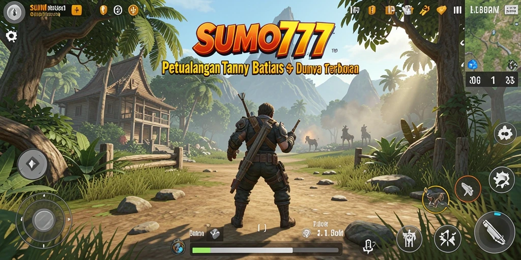 Tampilan gameplay SUMO777 yang menakjubkan di dunia terbuka.