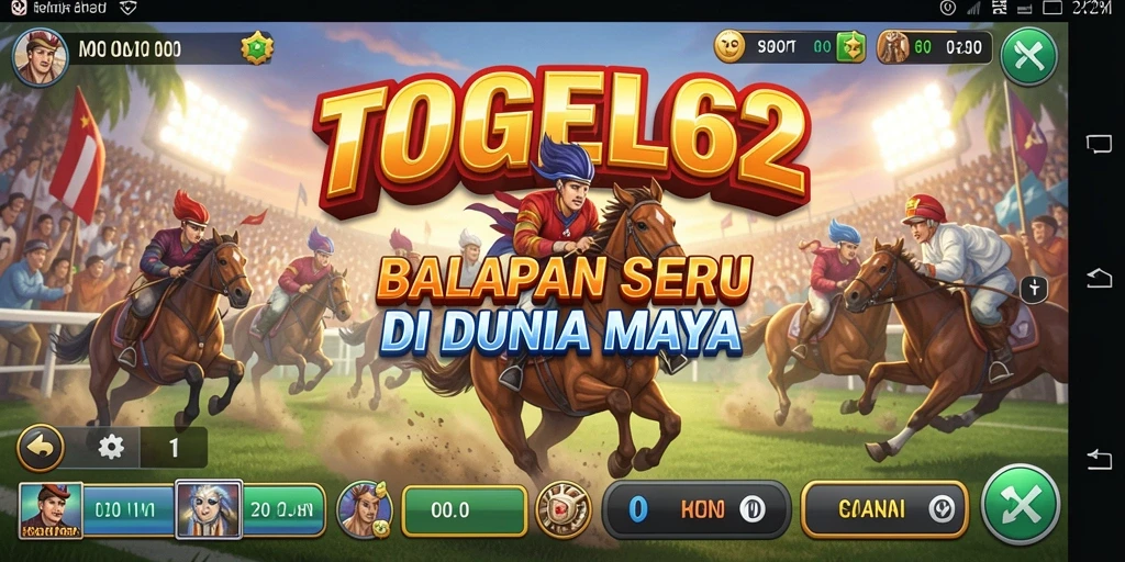 Tangkapan layar gameplay balapan yang mendebarkan di TOGEL62.